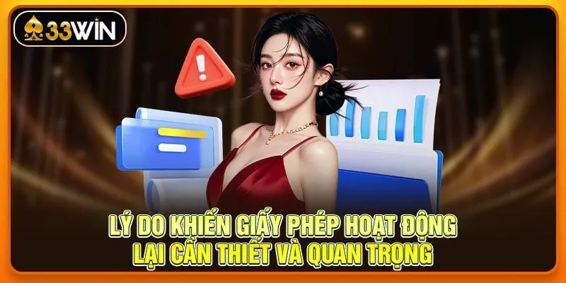 Lý do khiến giấy phép hoạt động lại cần thiết và quan trọng